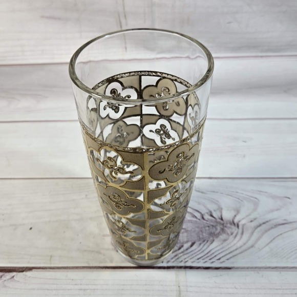 Culver LTD‎ Sallie 22K Gold Highball Glass - Vintage Barware Cocktail - Picture 1 of 6